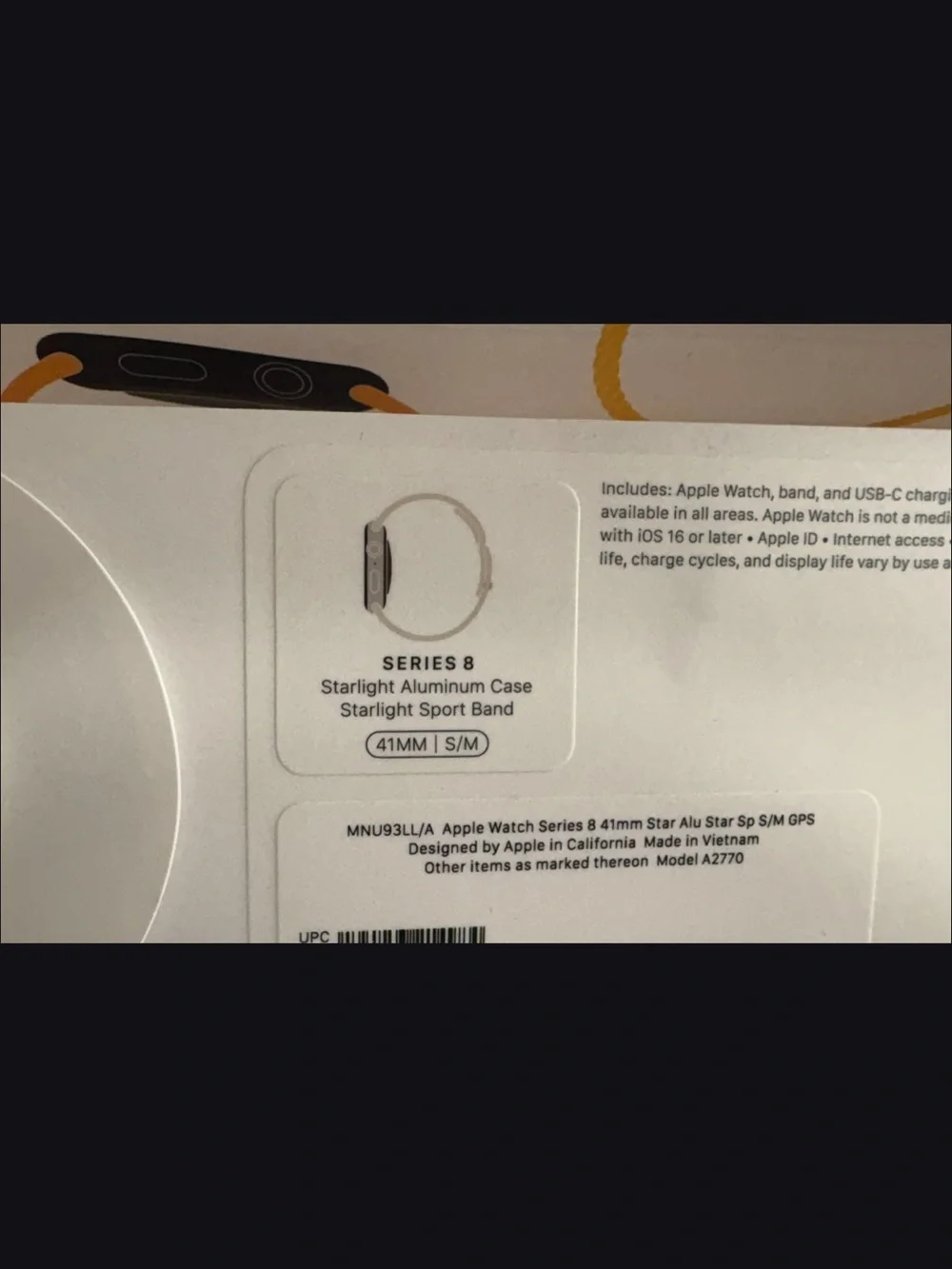 Apple Watch with Stone/Beige Sport Band